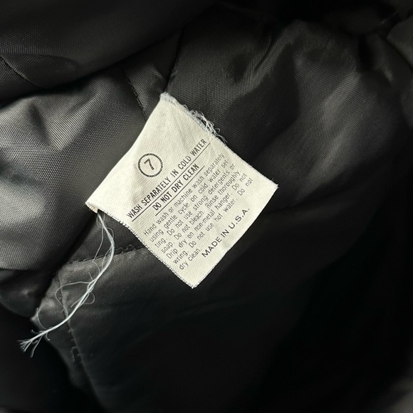 sold Vintage Continental Airlines Size XL Puffer Jacket Blue Workwear Lion Brand - Picture 5 of 12